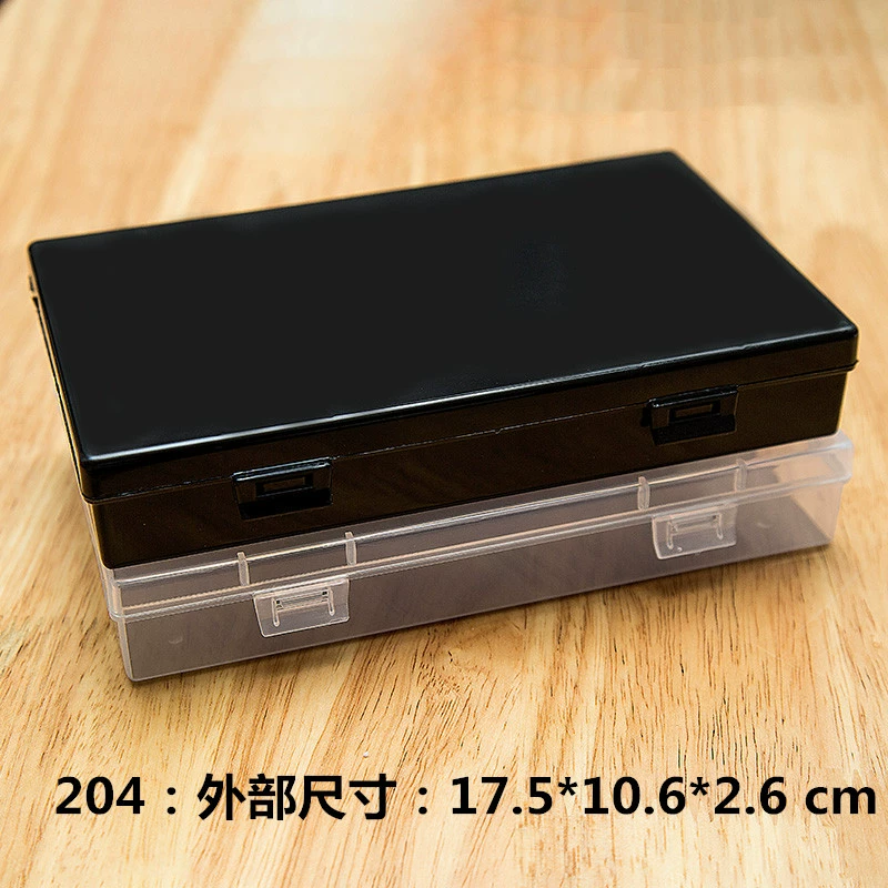 Прозрачная прямоугольная пластиковая коробка детали ювелирных изделий электронная оригинальная упаковочная коробка заправка канцелярских принадлежностей отделочная коробка оптом