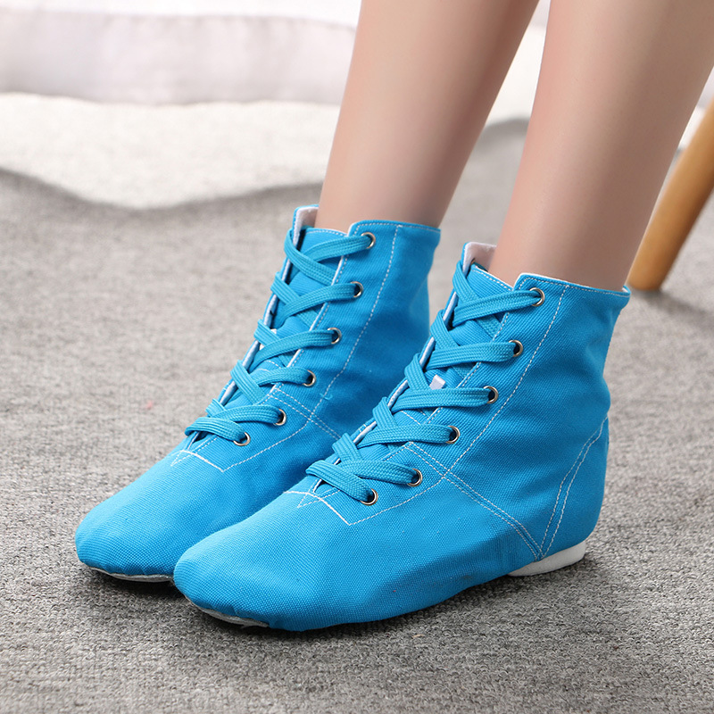 High-top soft-soled shoes adult ballet shoes Children's canvas jazz boots dance shoes new practice shoes women's modern dance