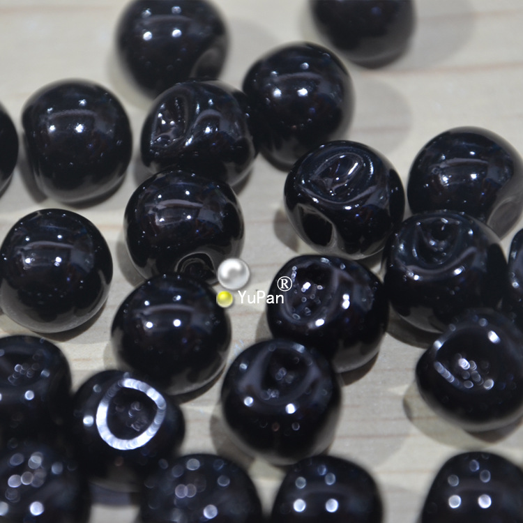 Cruz-agujero perlas imitación botón borde agujero decorativo hebilla de plástico perla perlas sueltas placa hebilla accesorios zapatos y sombreros Accesorios