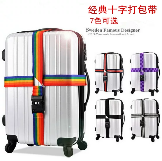 Cross-border Amazon in stock cross password packing belt suitcase binding belt password luggage belt reinforcement belt drawstring