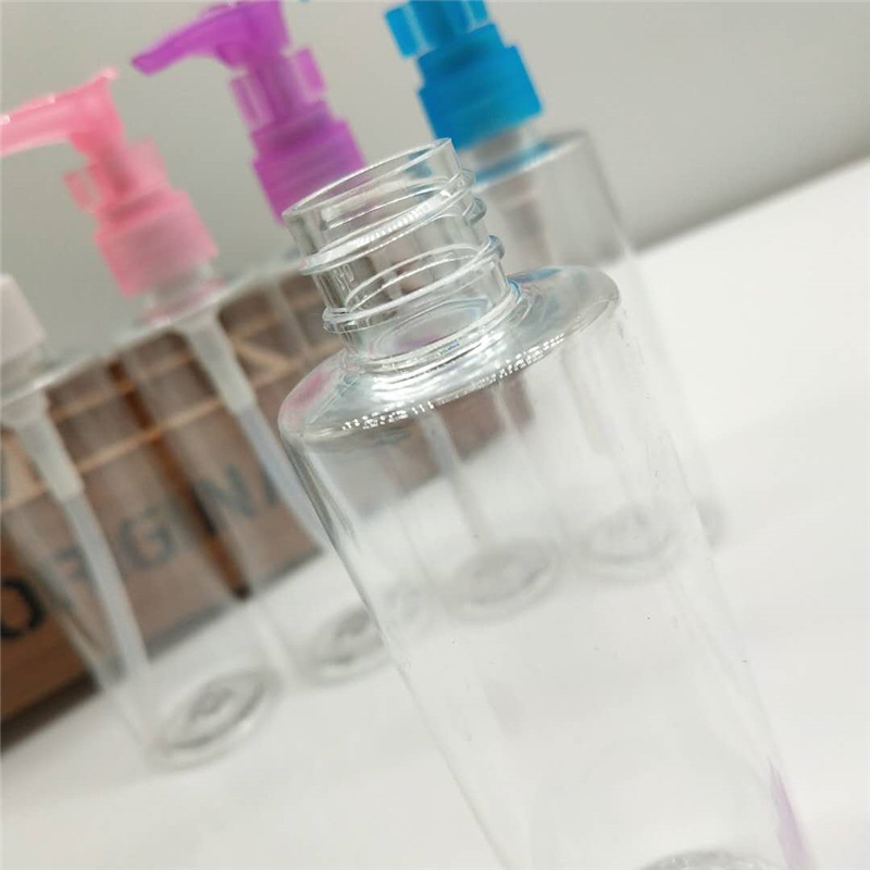 En stock PET 50 60 80ml 100mL prensa sub-botella de pico de pato loción botella de plástico botella de viaje