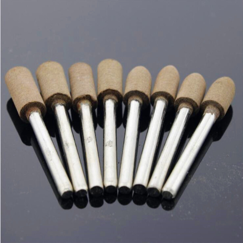 抛光牛皮磨头抛光轮圆柱子弹T型砂轮打磨头高效金刚石角磨机