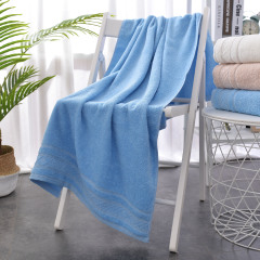 330g 100% Cotton Bulk Bath Towel, Thick Cotton Bath Towel with Embroidered Logo, Hotel/Motel Bulk White Cotton Towel