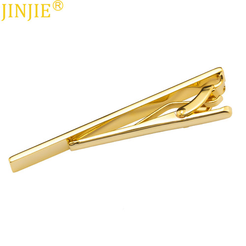 High-end electroplated mirror surface metal tie clip, foreign trade Korean version for men, business casual 6 cm tie clip, wholesale