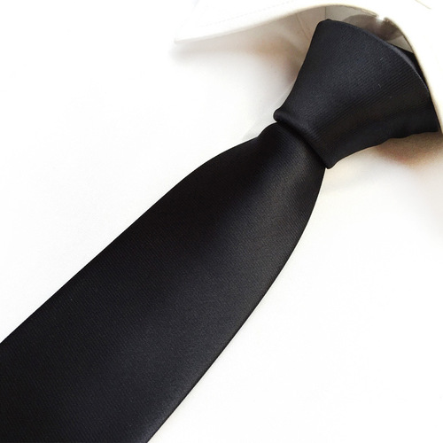 Solid color small tie for men Korean version 6cm narrow version formal wear business wedding trendy red blue black tie