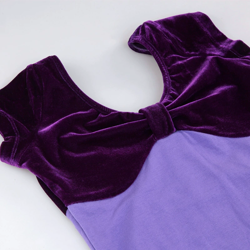 Baiwu ballet dance conjoined training service short -sleeved velvet -shaped gymnastics clothing female adult 11314105