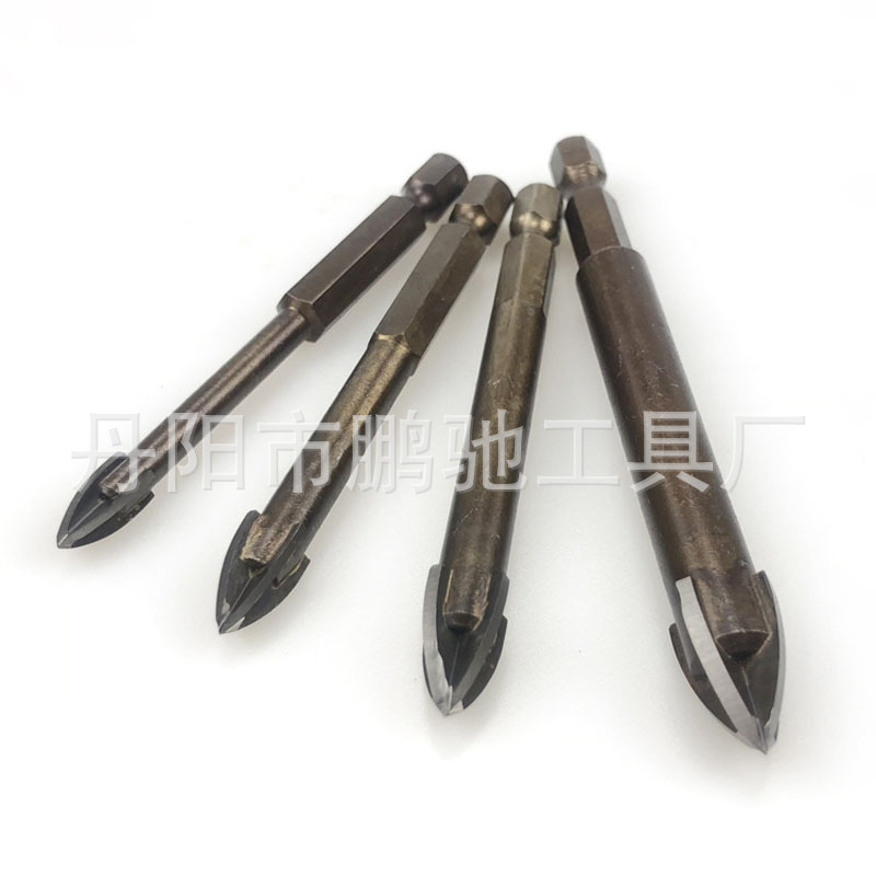 玻璃钻瓷砖钻头陶瓷墙壁水泥墙壁开孔器三角钻多功能合金钻头批发