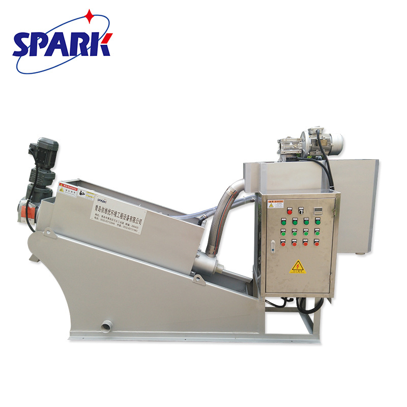 叠螺污泥脱水机 小型叠螺机式污泥浓缩脱水机 叠螺压滤机设备