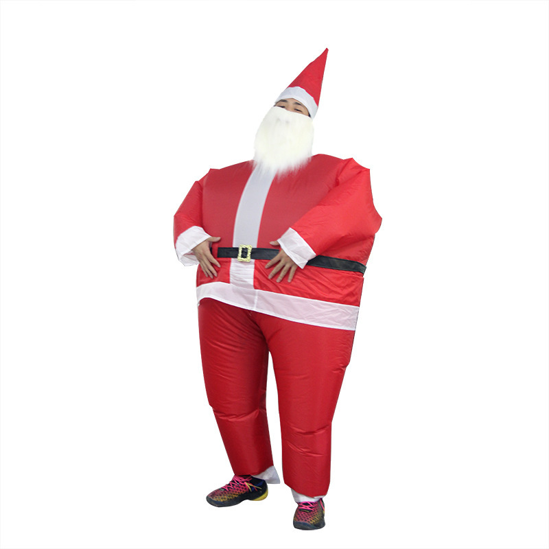 Transfronterizos exclusivos para Amazon, ropa inflable, ropa de Navidad, ropa de Papá Noel, ropa de escenario, ropa extraña