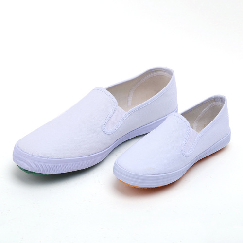 Lutai manufacturers wholesale couples canvas shoes, autumn shoes for men and women, casual simple white shoes, student shoes, low-cut sneakers