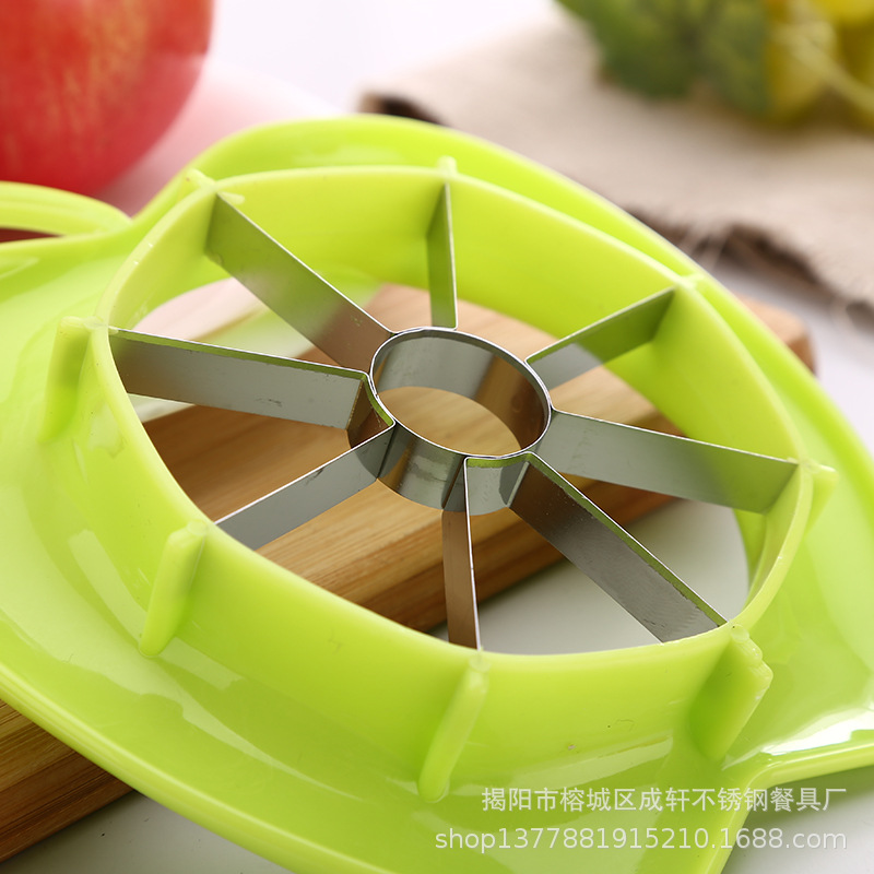 Fábrica al por mayor Gran Apple cortador fruta afilador plástico slicer Acero inoxidable Apple cortador