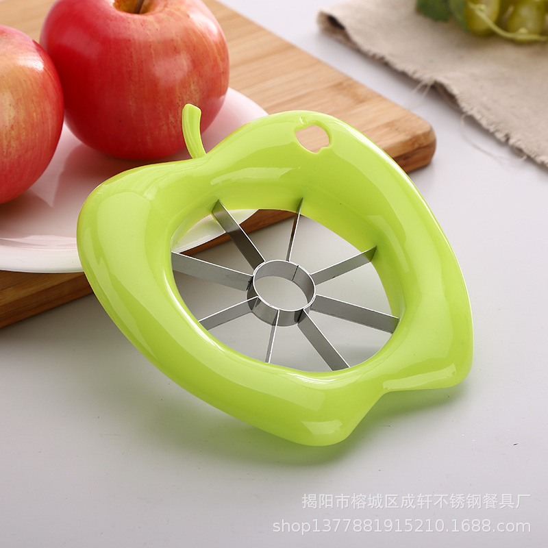 Fábrica al por mayor Gran Apple cortador fruta afilador plástico slicer Acero inoxidable Apple cortador