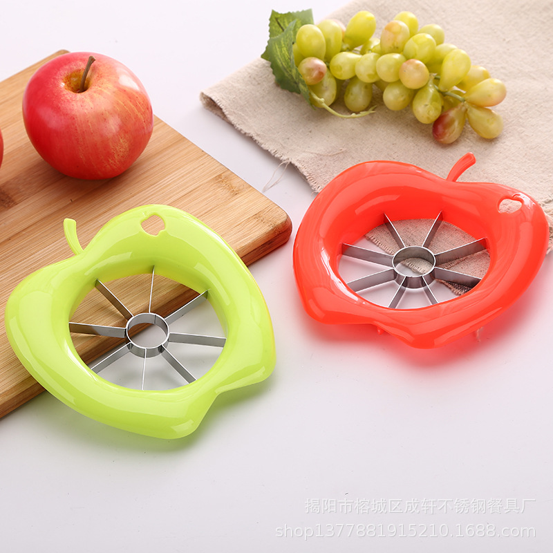 Fábrica al por mayor Gran Apple cortador fruta afilador plástico slicer Acero inoxidable Apple cortador