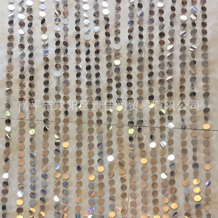 Full 2cm Sequin Curtain Wedding Decoration Sequin String Silver Gold Laser Gold Silver Small Sequin Curtain Bead Curtain
