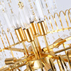 Golden creative crystal pendant for living room, ceiling lamp for bedroom for corridor, LED lights