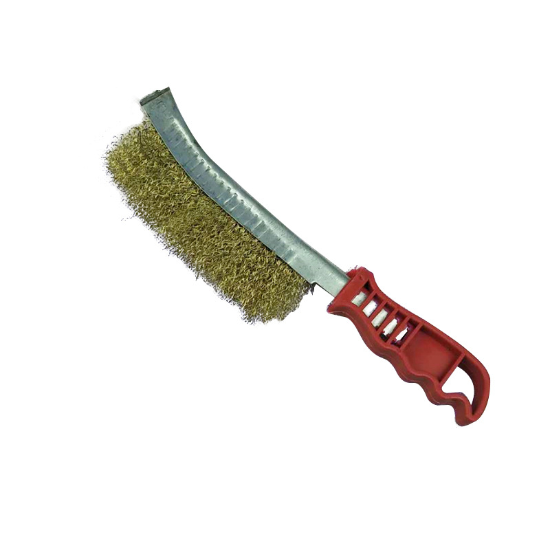 Fábrica al por mayor cuchillo de alambre de acero cepillo de limpieza y limpieza de juguetes máquina de eliminación de óxido de acero pulido cepillo de alambre de acero cepillo de cuchillo de alambre de acero