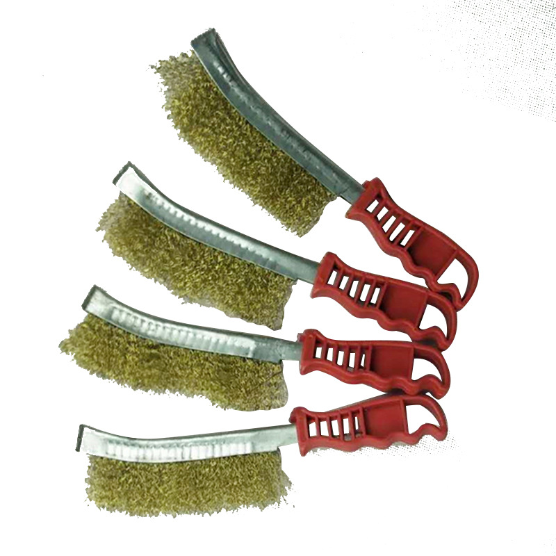 Fábrica al por mayor cuchillo de alambre de acero cepillo de limpieza y limpieza de juguetes máquina de eliminación de óxido de acero pulido cepillo de alambre de acero cepillo de cuchillo de alambre de acero