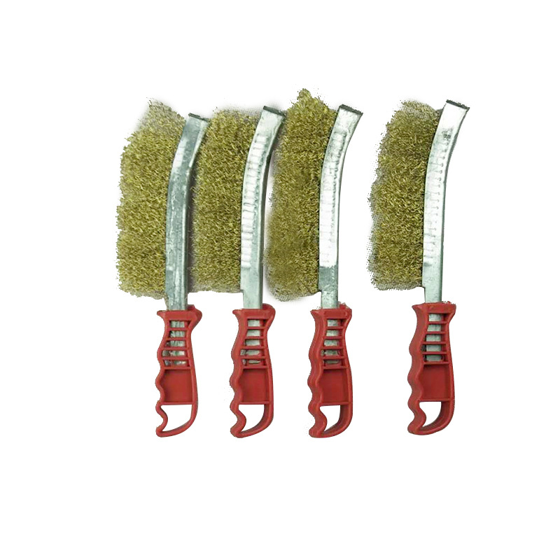 Fábrica al por mayor cuchillo de alambre de acero cepillo de limpieza y limpieza de juguetes máquina de eliminación de óxido de acero pulido cepillo de alambre de acero cepillo de cuchillo de alambre de acero