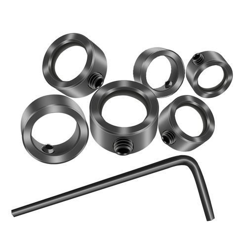 Drill bit limit ring, twist drill positioning ring, tile drill bit locator, woodworking hole opening depth fixer clamp