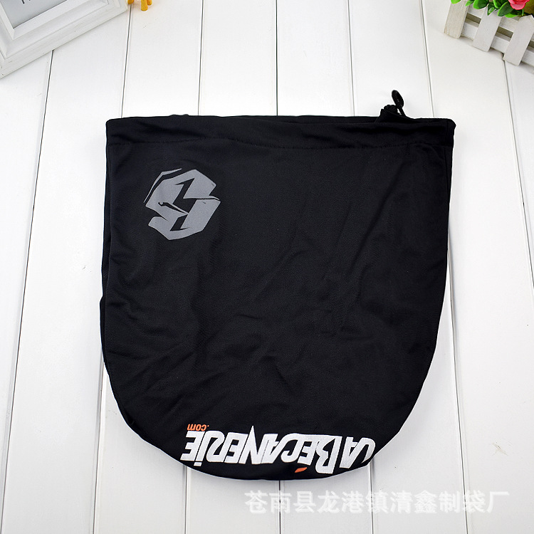 用于安全帽头盔外包装防划伤圈绒束口袋