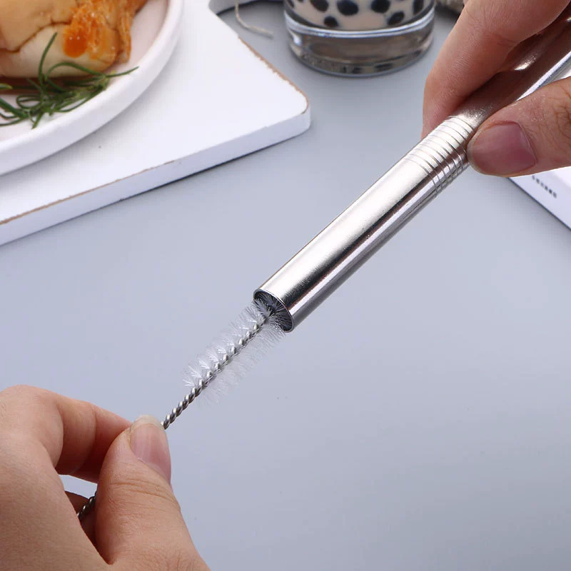 Brush stainless steel, nylon feeding bottle soft-bristled, stainless steel AISI 304
