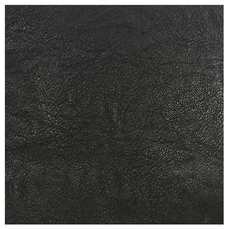 四面弹油蜡羊仔纹PU服装皮革柔软弹力镭射荔枝纹棒球服人造革皮料