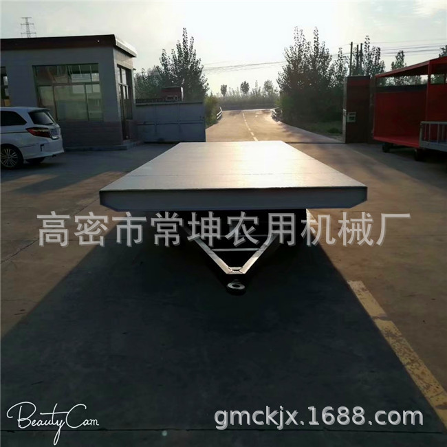 厂家供应20吨平板拖车前后浮动型构造大吨位平板拖车厂区工具车