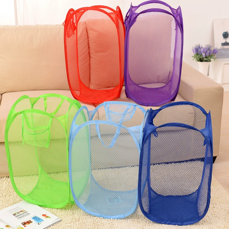 Foldable laundry basket, storage system for laundry, drying rack