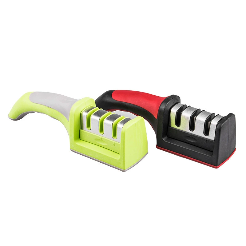 Kitchen quick sharpener can be hung with double-sided four-section whetstone wholesale diamond manual kitchen knife portable wall hang
