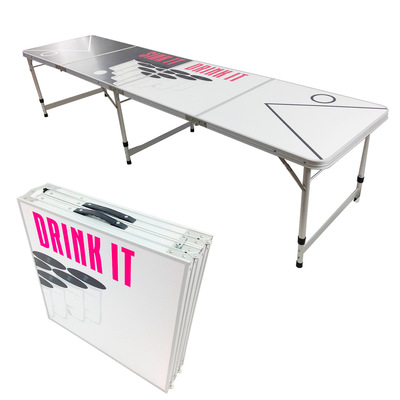 戶外折疊桌 2.4米美國原單鋁合金折疊桌 beer pong table 啤酒桌