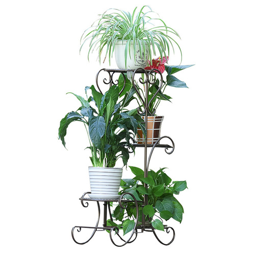 Sorno iron flower stand floor-standing flower pot rack multi-layer indoor and outdoor European-style living room balcony pothos flower stand