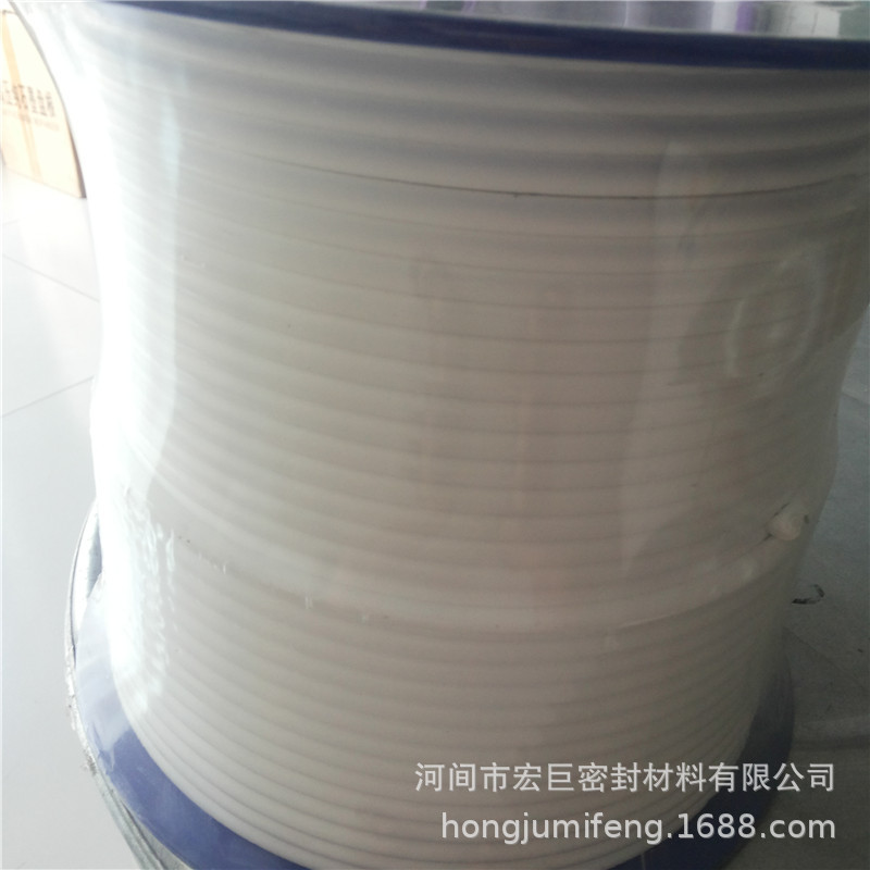 白色密封条聚四氟乙烯膨体圆条聚四氟乙烯软棒