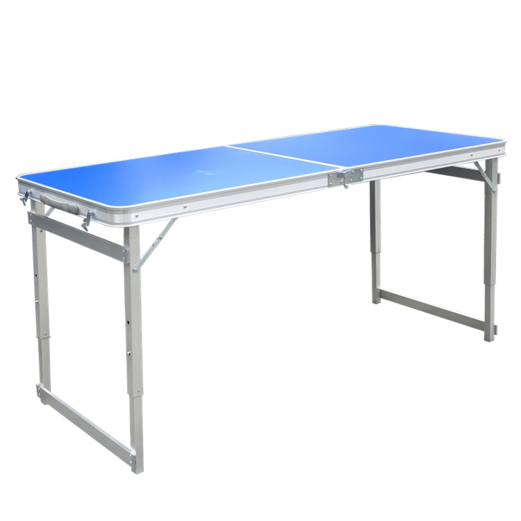 Alargado 1,5 m aleación de aluminio al aire libre mesa plegable portátil Mesa portátil puesto promocional mesa de picnic grande