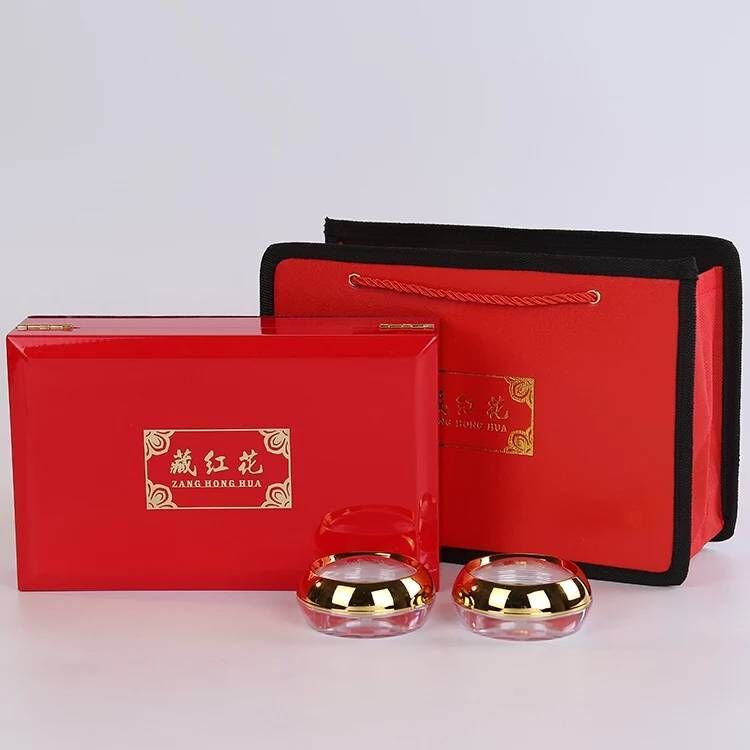 高档藏红花包装盒伊朗红花包装礼盒礼品盒空盒烤漆木盒5克10克装