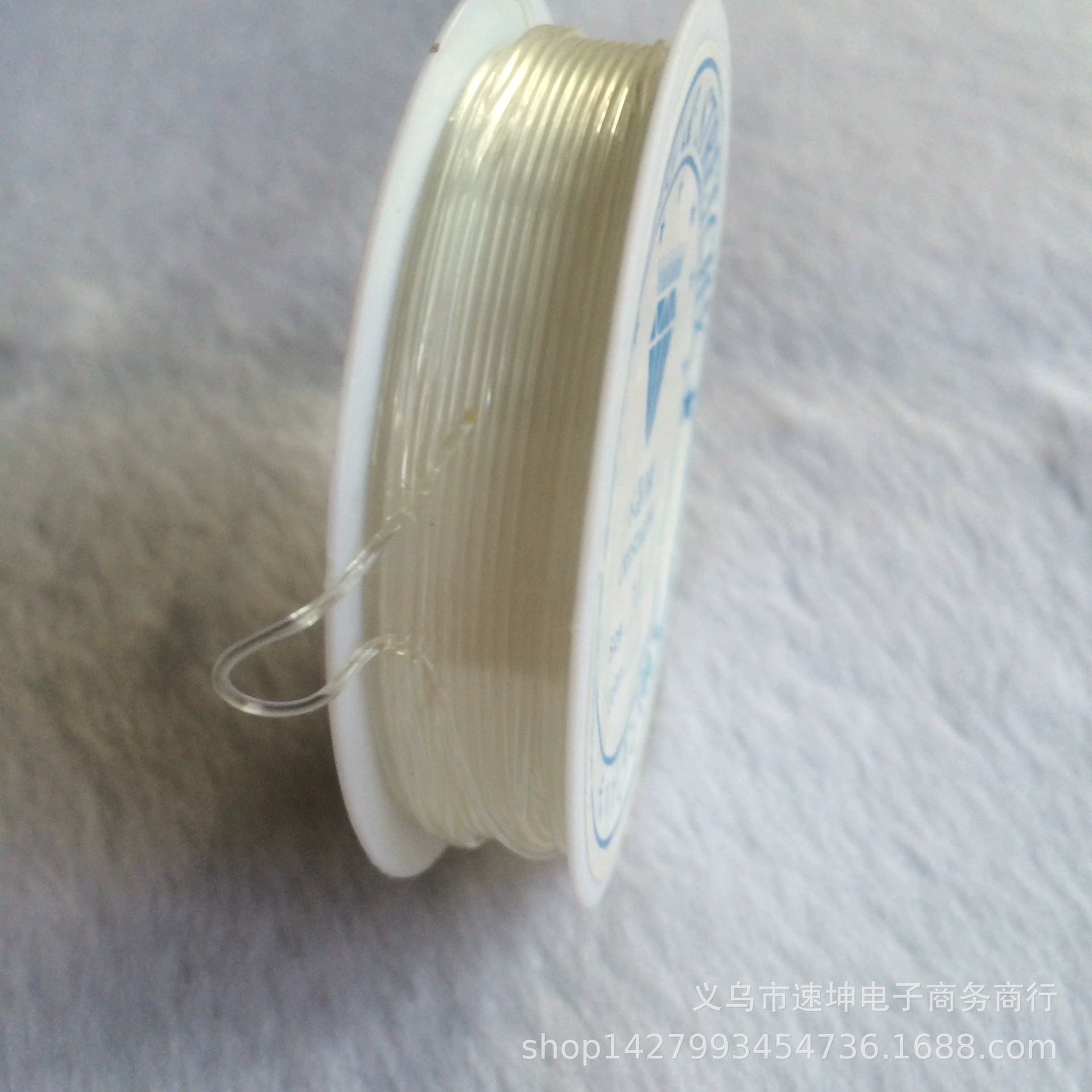 Transparent Elastic Jewelry Thread (Crystalline) — Metric 0.4–1.0 mm Spools, DIY Beading