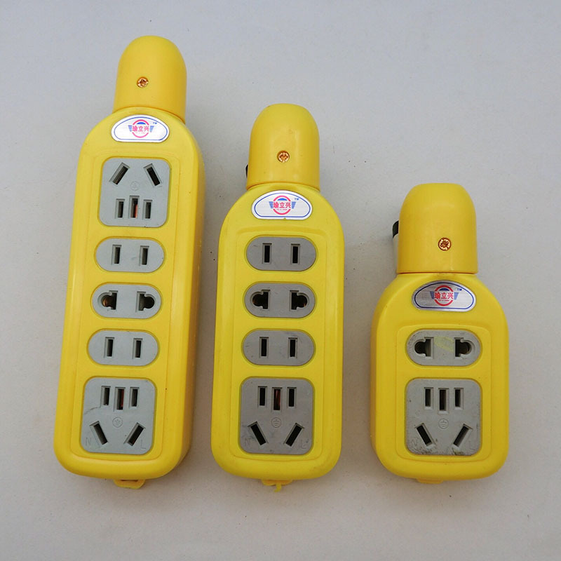 无线插座多位排插加厚双铜片家电专用地拖插座防水拖地