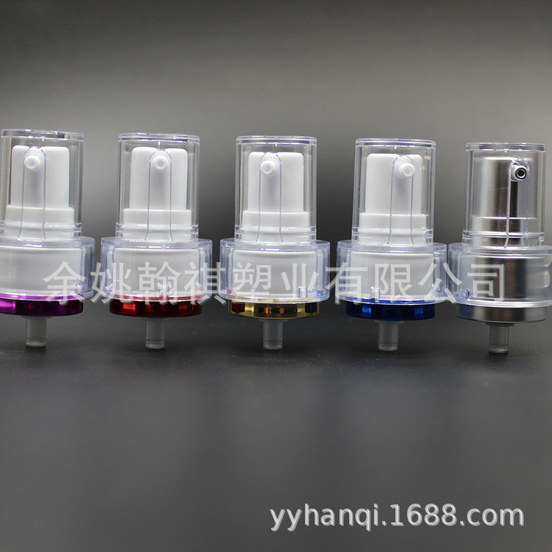 20/410亚克力粉澳尔滨乳液泵 白色烫金粉泵 AS液体分配泵头