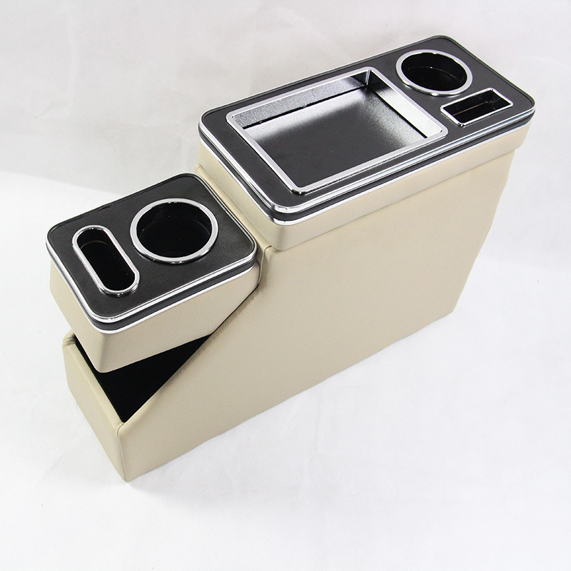 Universal Universal Rear Armrest Box for Business Car (Armrest box) - 15-classic-beige-without-light