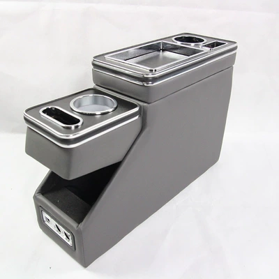 rear modified armrest box car: Armrest box - 15-luxury-gray-belt-lamp