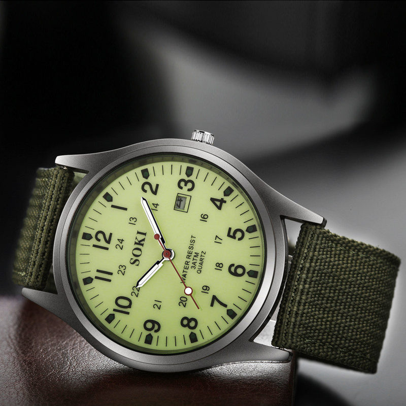 Canvas Clothing Men's Watch Casual Fashion Watch Military Watch Calendar wish Student Sports Watch Quartz Watch Manufacturers in stock