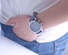 Fashionable trend black swiss watch, quartz watches, dial, ebay, crocodile print, wholesale