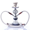 Cross -border supply of Arabic smoke set Double -tube glass water cigarette pot Foreign trade source water smoke hookah hookah