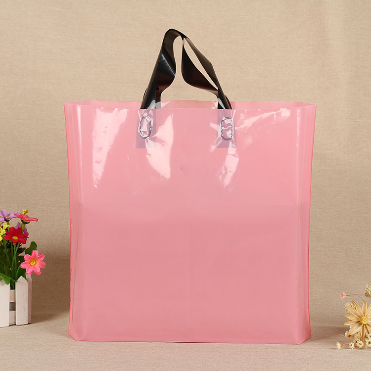 Bolsas de regalo de plástico prefabricadas con impresión de logotipo, bolsas de mano para ropa, bolsas de mano, bolsas de embalaje para compras, venta al por mayor, engrosadas. image 5