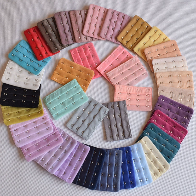 Удлинитель для бюстгальтера с тремя рядами и четырьмя крючками, застежка-удлинитель для бюстгальтера, застежка для нижнего белья с четырьмя рядами крючков, полноцветный, с 4 крючками.