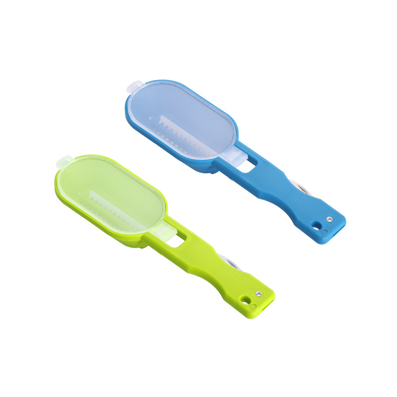 Suministros de cocina escala de pescado cepillado escala de pescado de plástico cepillado con tapa escala de pescado cepillado rebanadora tesoro de pescado