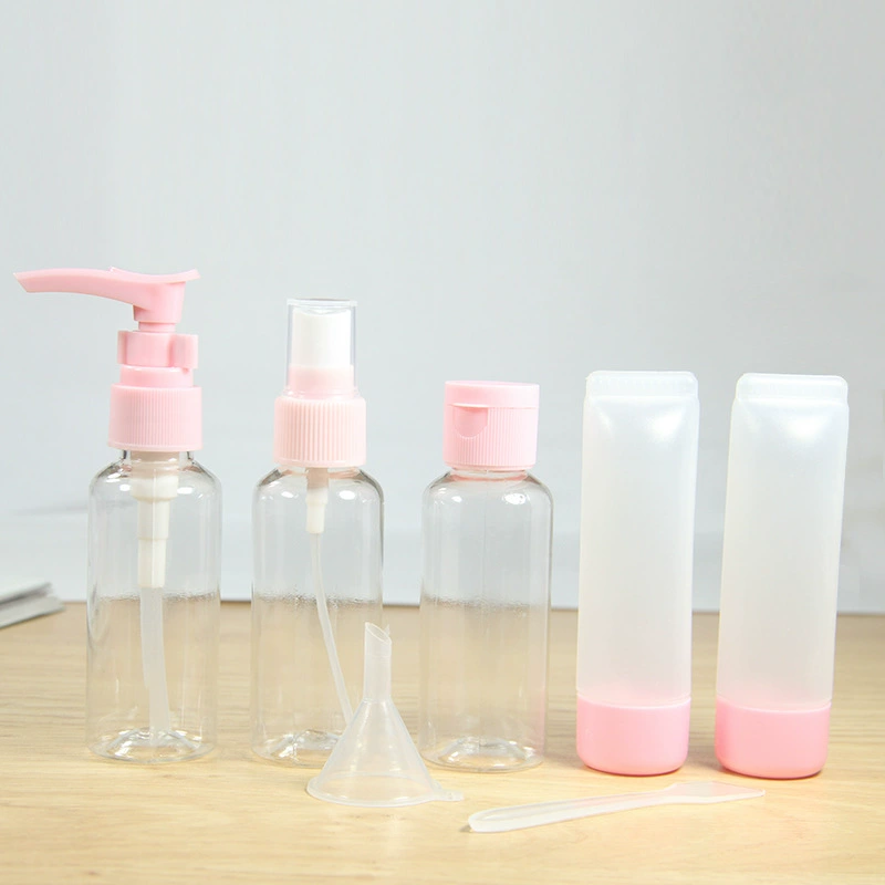 Набор распылителей для путешествий (YI ZHI LIAN) — refillable facial mist & moisturizing kit, портативный набор из 7 предметов