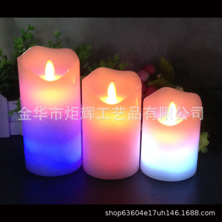 LED colorful color changing swing electronic candle simulation flame…
