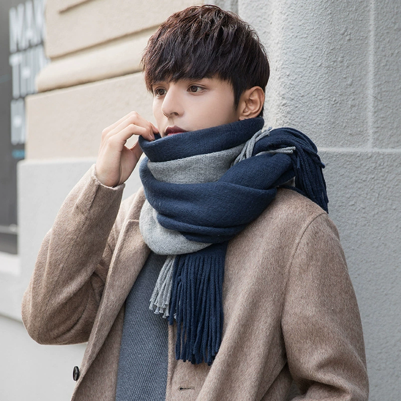 Warm scarf made of faux fur with tassels, Amazon