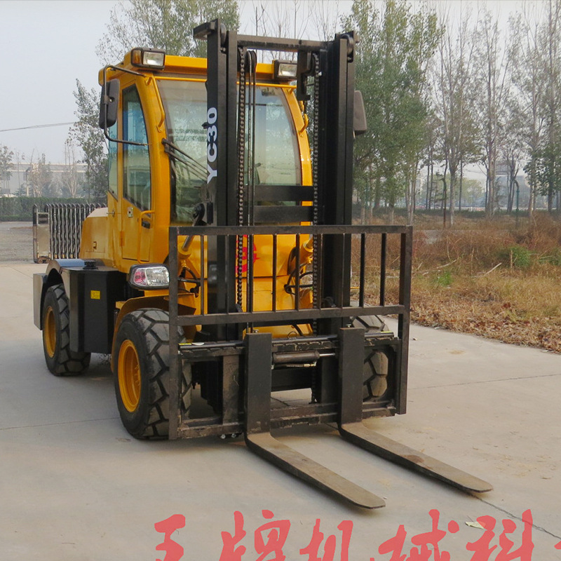 越野叉车 山区泥泞路石料叉装机装载机矿用轮式装载机现货