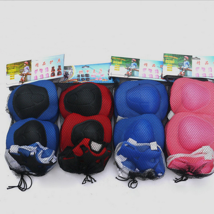 Children's Protective Equipment Children's Outdoor Sports Protective Equipment Roller Skating Skateboard Protective Equipment Balancing Car Protective Six-piece Protective Equipment Knee Protective Equipment
